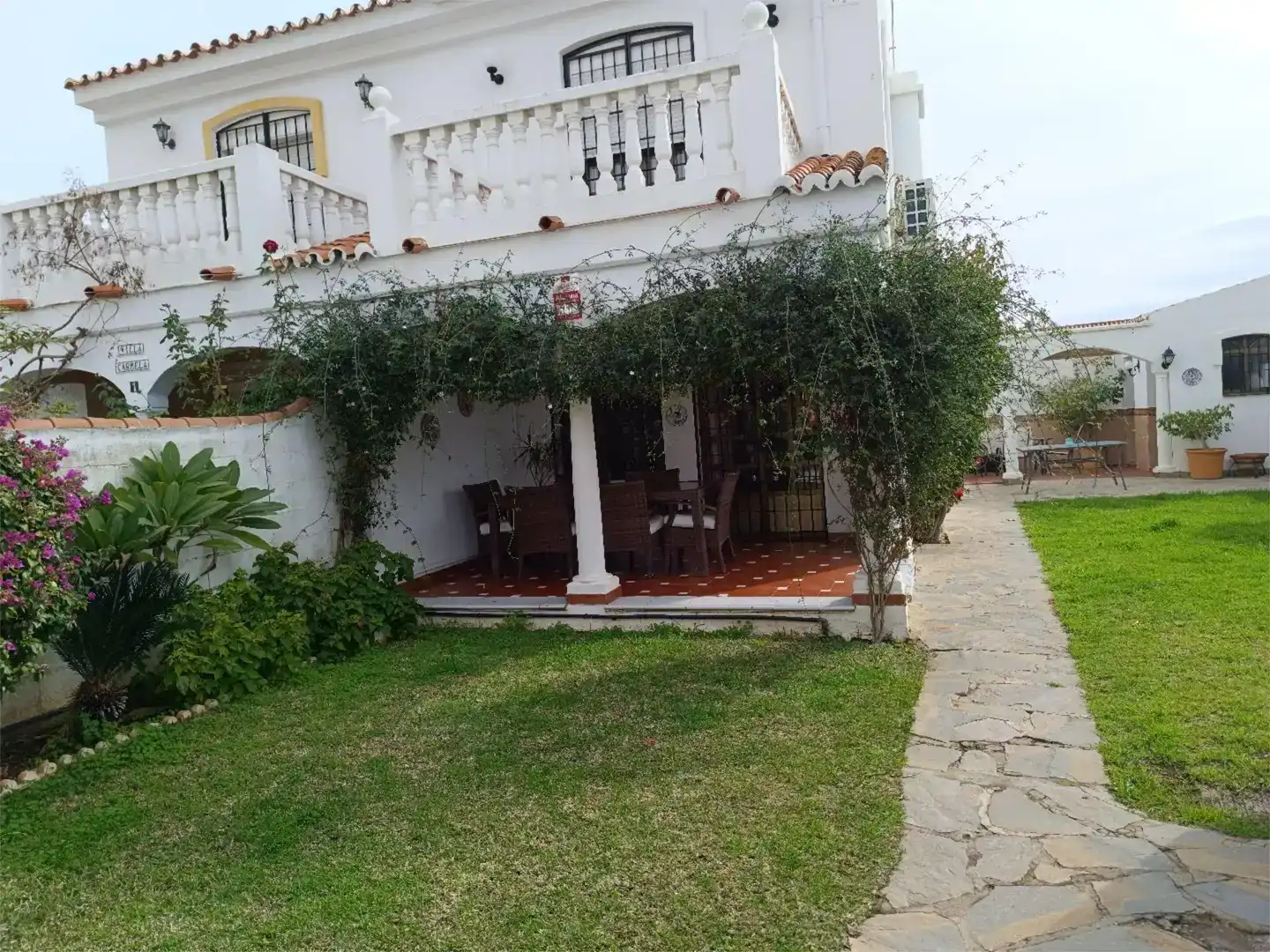 Garden of Houses for rent in Mijas  with Air Conditioner, Private garden and Furnished