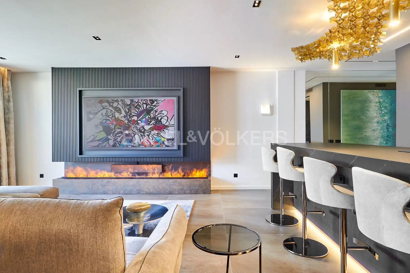 Living room of Attic for sale in Barcelona  with Air Conditioner, Heating and Terrace