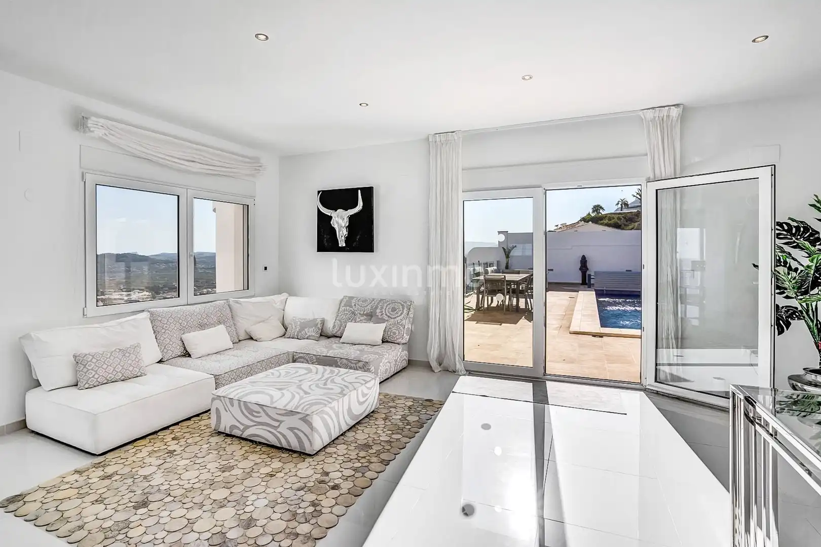 Living room of Houses for sale in Jávea / Xàbia  with Air Conditioner, Heating and Terrace