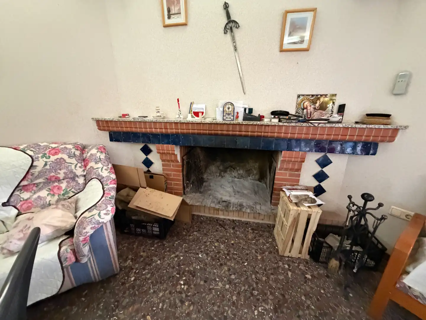 Living room of Houses for sale in Úbeda  with Air Conditioner, Private garden and Storage room