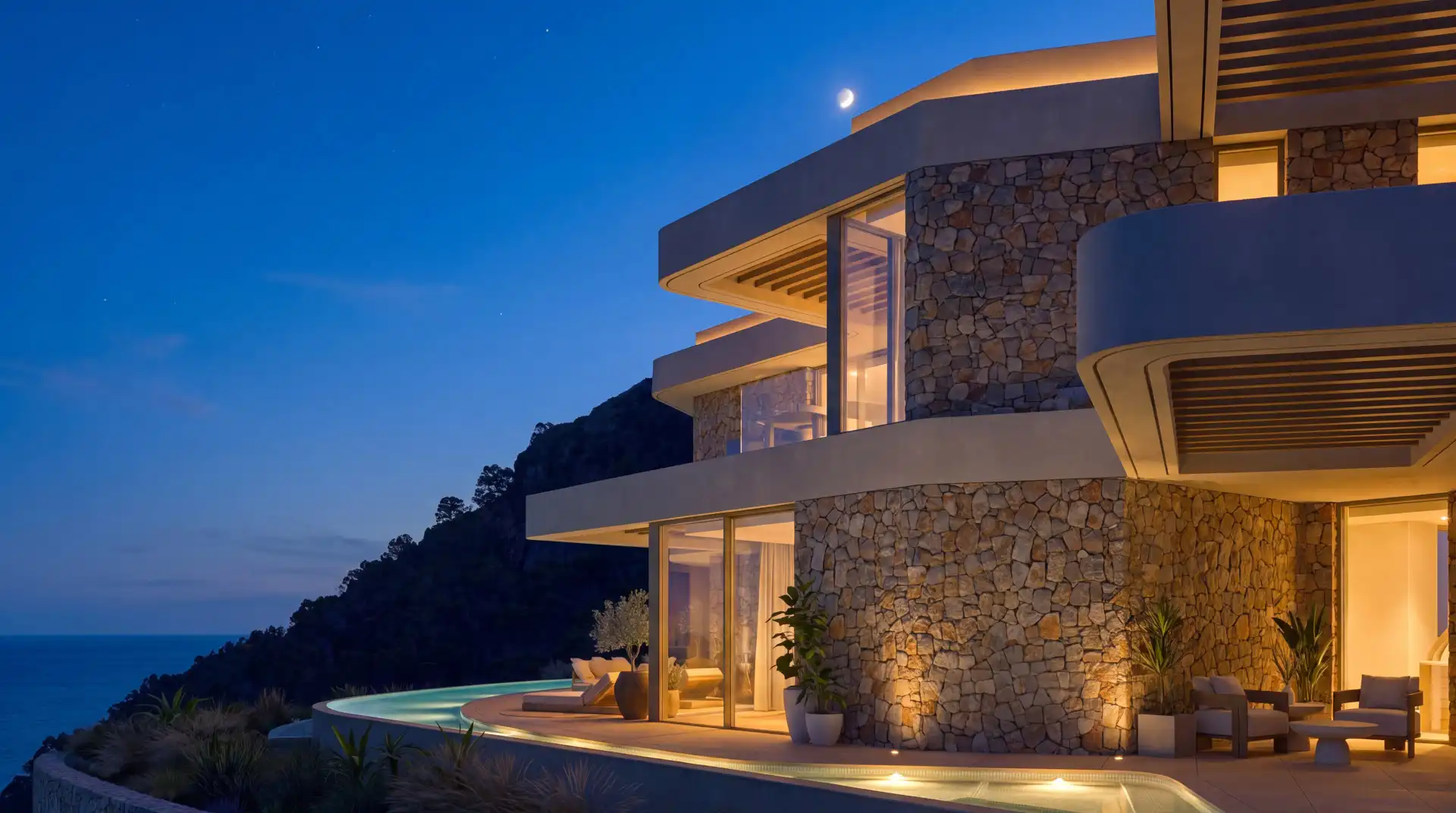 Vista exterior de Casa o xalet en venda en Jávea / Xàbia amb Aire condicionat, Jardí privat i Terrassa