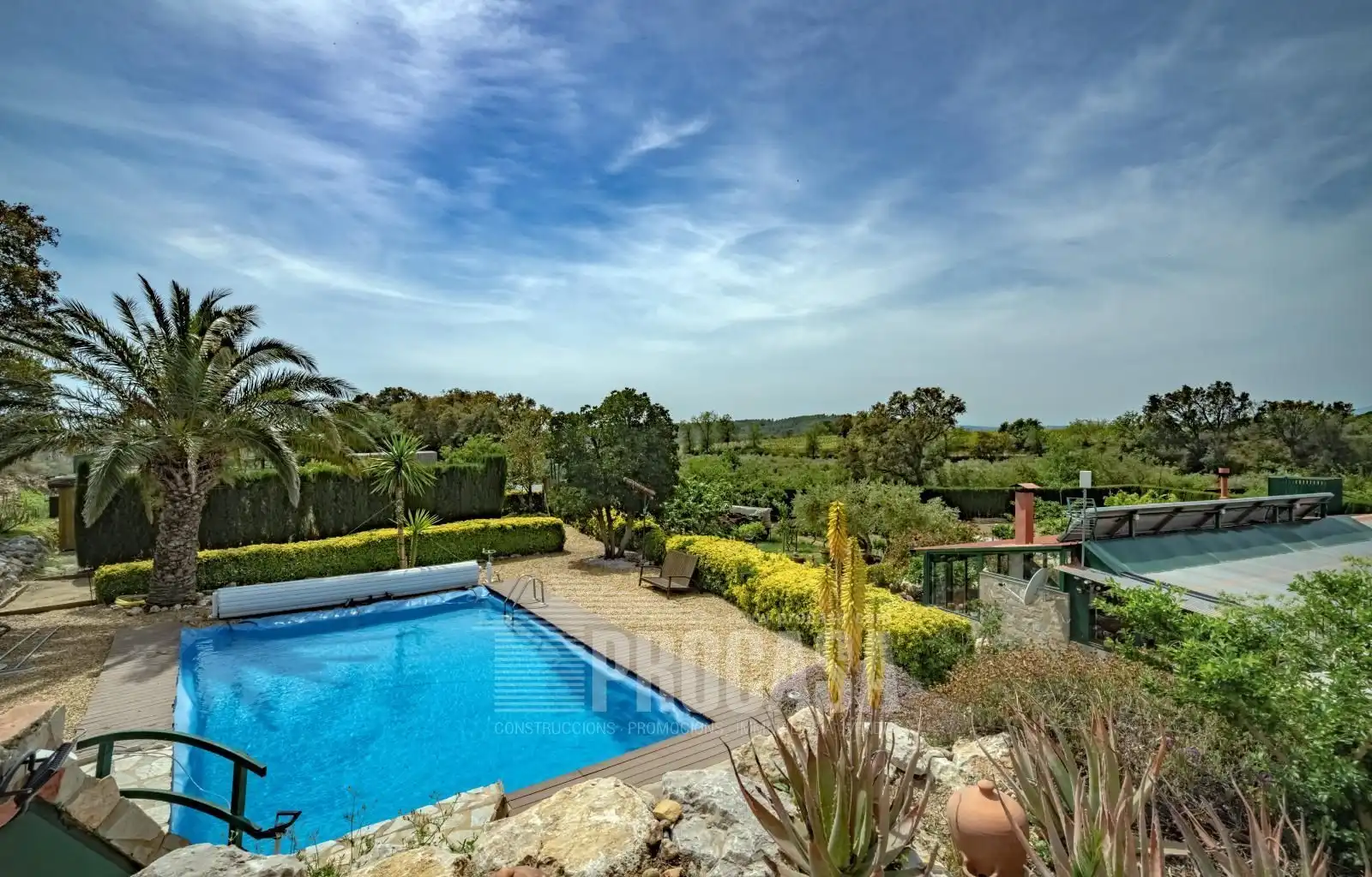 Garden of Houses for sale in Masarac i Vilarnadal  with Air Conditioner, Storage room and Swimming Pool