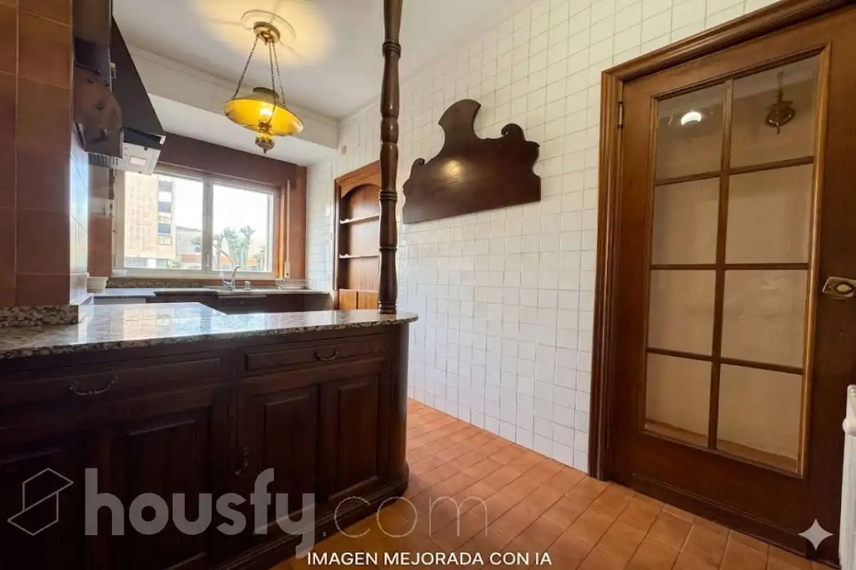 Kitchen of Flat for sale in Lugo  with Heating, Terrace and Storage room