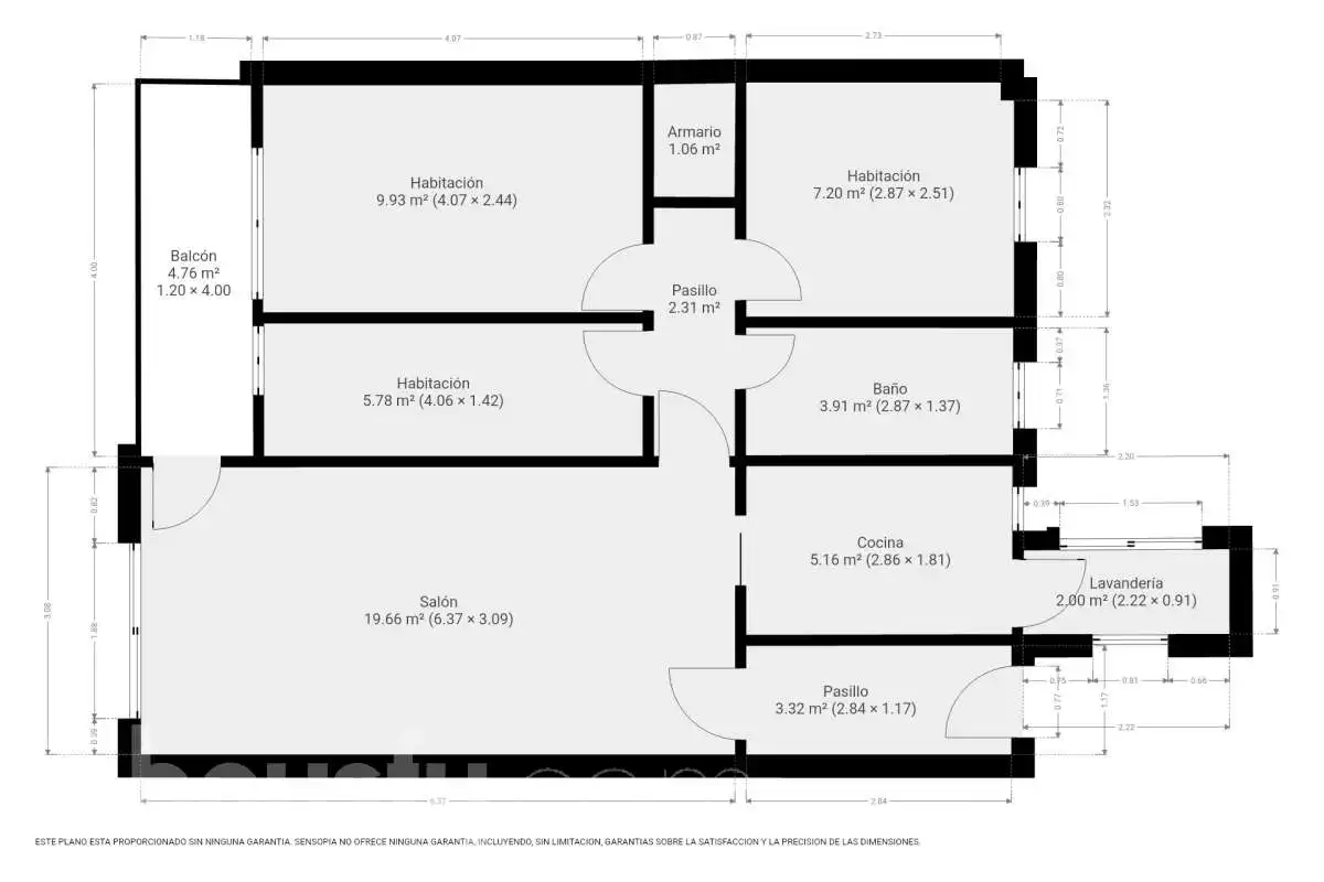 Wohnung zum Verkauf in Rubí mit Klimaanlage, Heizung und Parkett