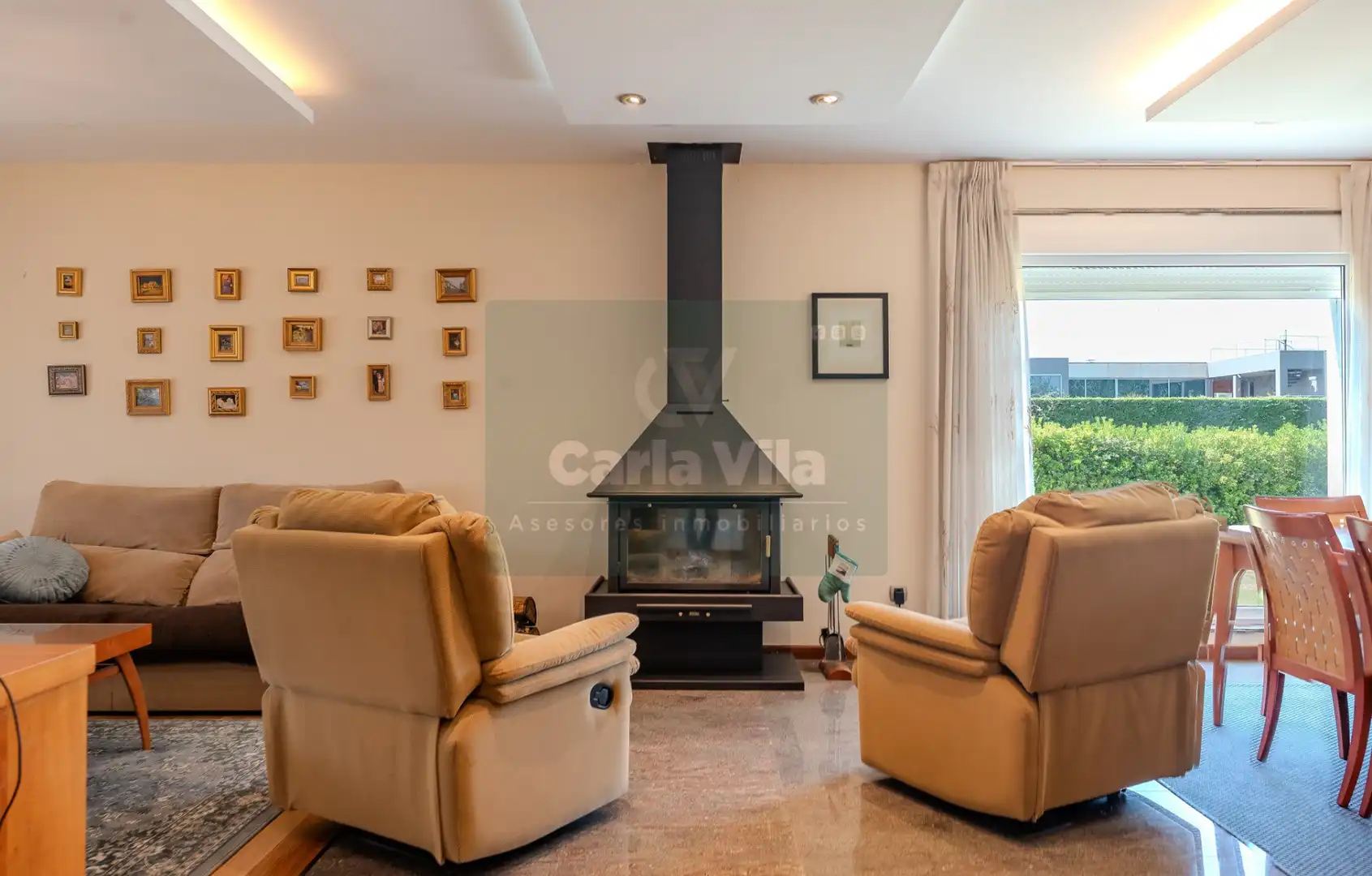 Living room of Houses for sale in Outeiro de Rei  with Heating, Private garden and Parquet flooring