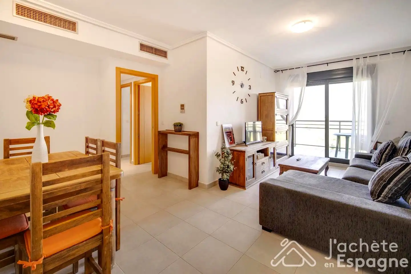 Sala d'estar de Apartament en venda en San Jorge / Sant Jordi amb Aire condicionat, Terrassa i Traster