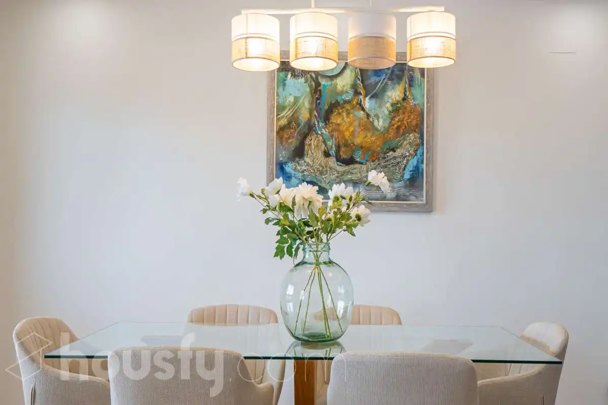 Dining room of Houses for sale in Estepona  with Air Conditioner, Heating and Private garden