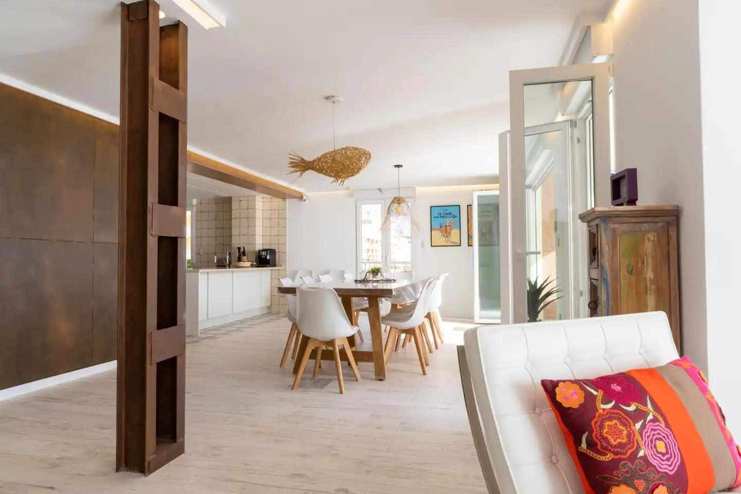 Esszimmer von Wohnung zum Verkauf in Santa Pola mit Klimaanlage, Heizung und Terrasse