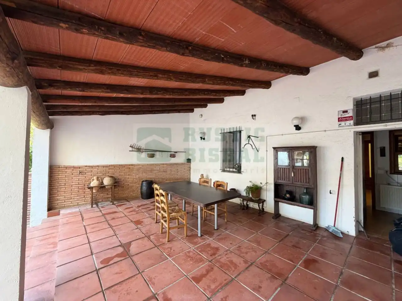 Terrasse von Country house zur Miete in Sant Joan de Mollet mit Heizung