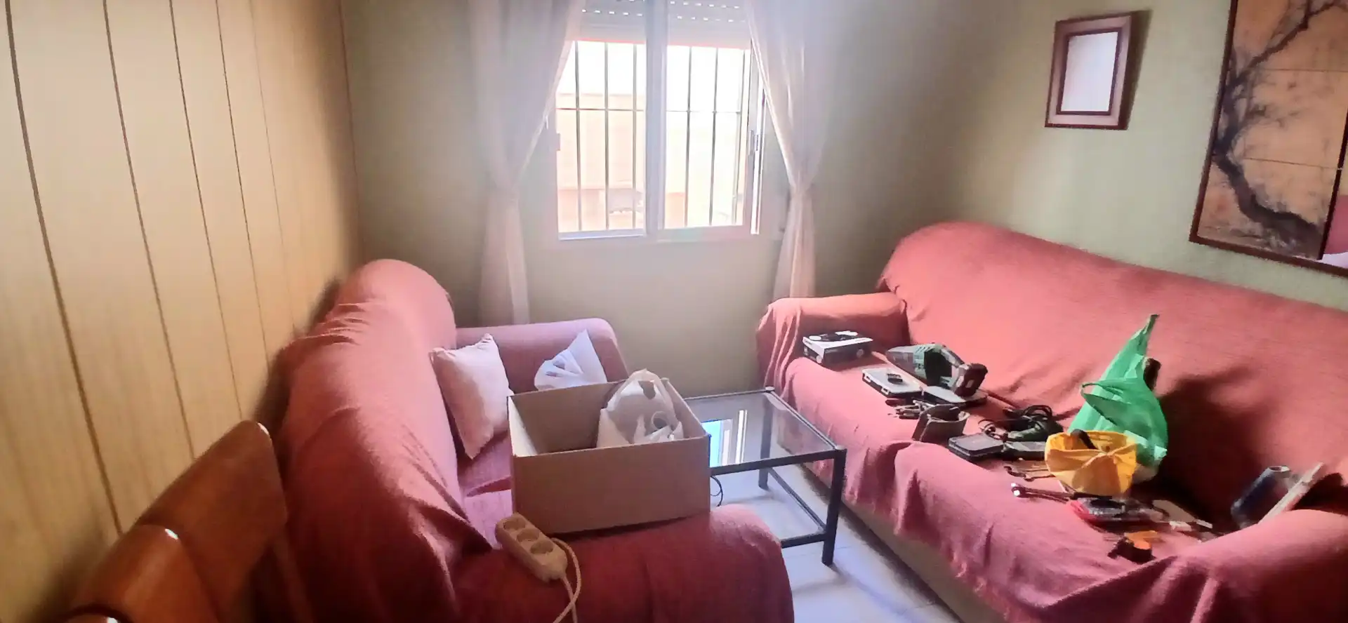 Sala de estar de Casa o chalet en venta en Almería con Aire acondicionado, Terraza y Trastero