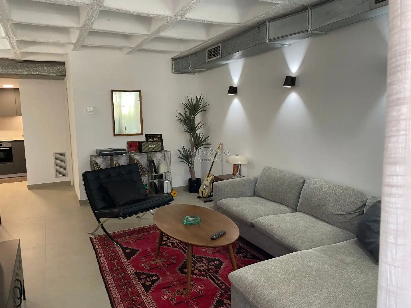 Living room of Flat for sale in Granollers  with Air Conditioner and Balcony