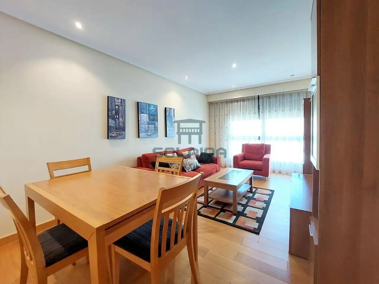 Sala d'estar de Apartament de lloguer en Ourense Capital  amb Calefacció, Traster i Moblat
