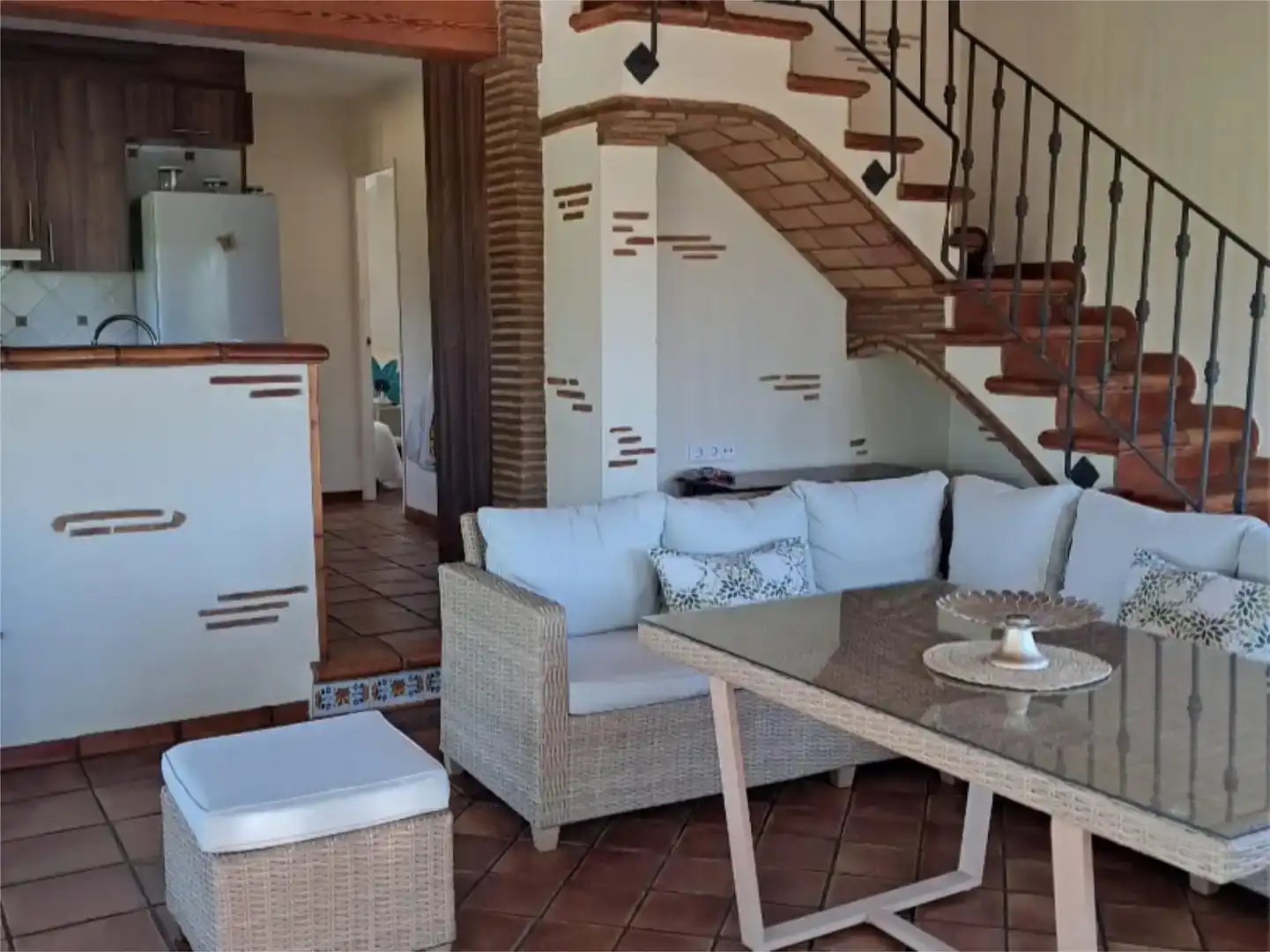 Sala d'estar de Pis de lloguer en Oliva Playa