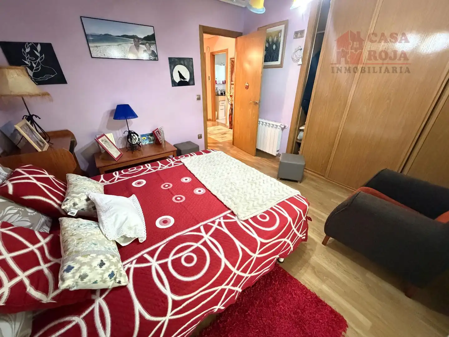 Bedroom of Detached homes for sale in Moaña  with Heating, Parquet flooring and Terrace