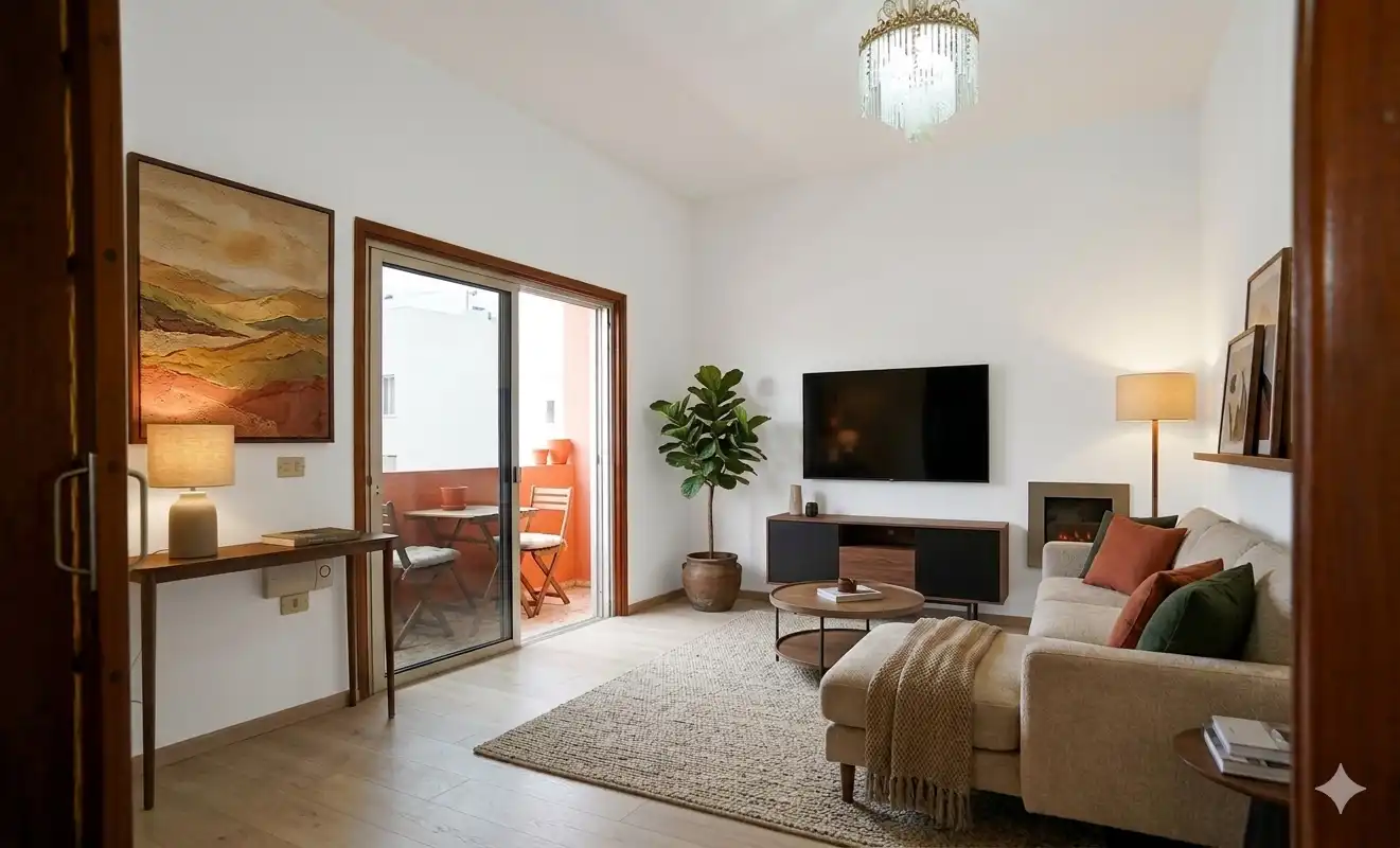 Living room of Detached homes for sale in San Cristóbal de la Laguna  with Terrace and Balcony