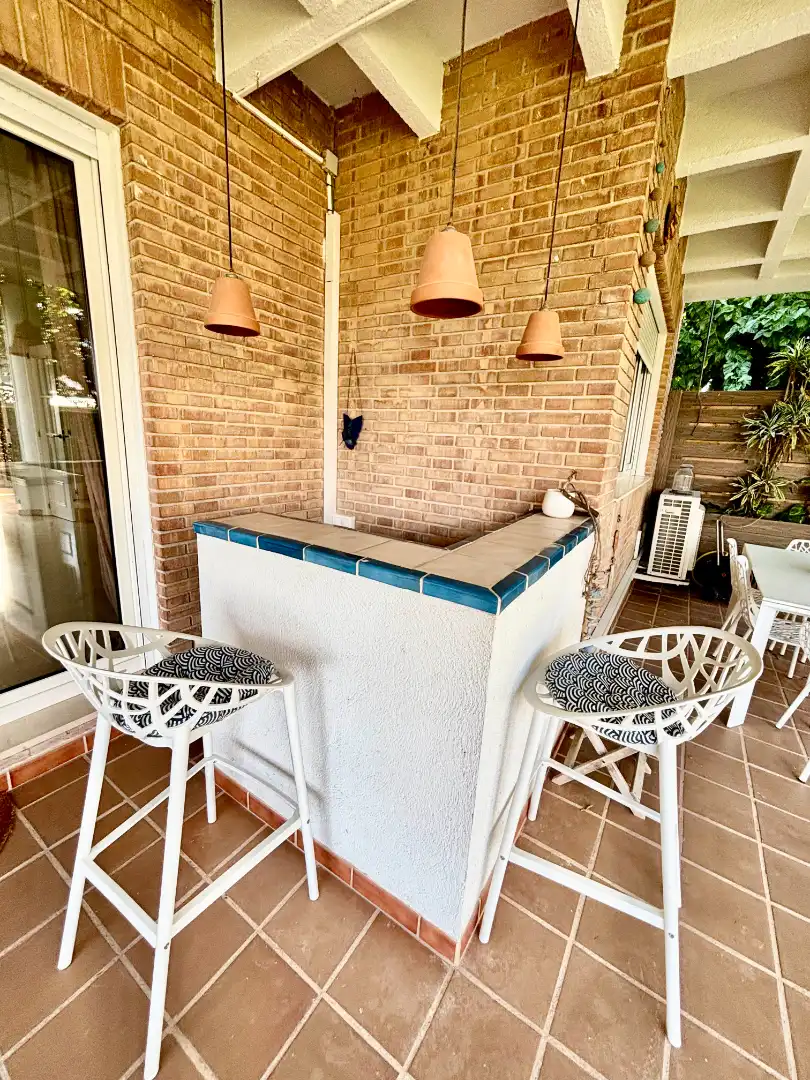 Terraza de Casa adosada en venta en Sant Joan d'Alacant con Aire acondicionado, Calefacción y Jardín privado