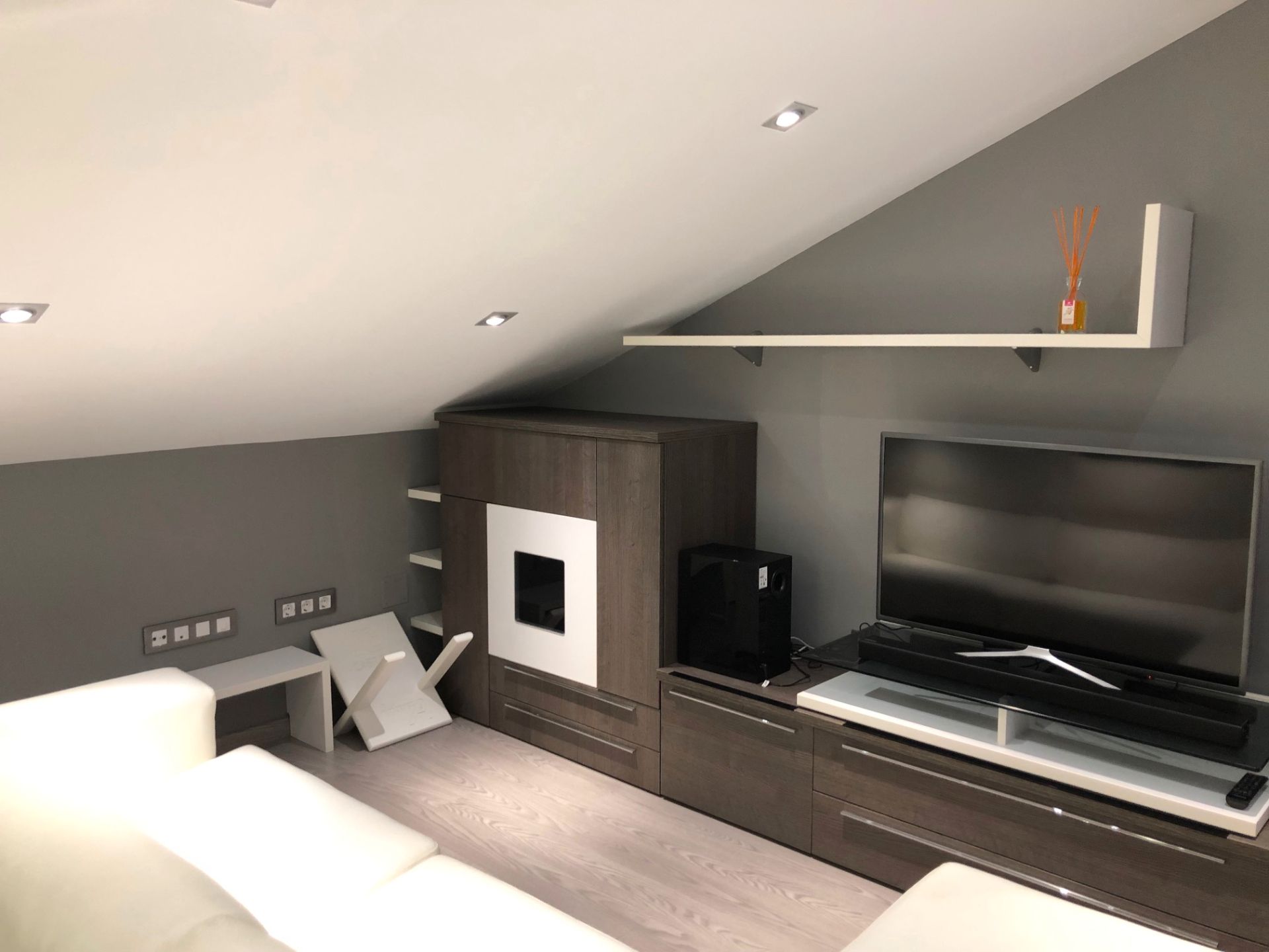 Sala d'estar de Pis de lloguer en Brión amb Moblat