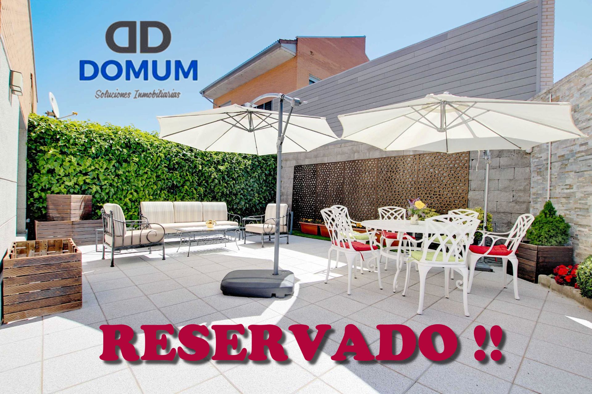 Terrassa de Casa adosada en venda en Villalbilla amb Aire condicionat, Calefacció i Jardí privat