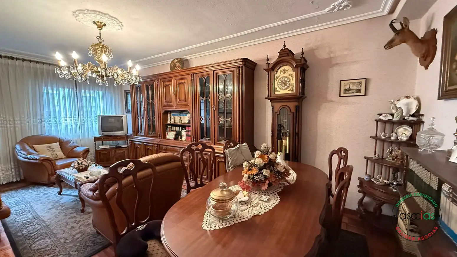 Dining room of Flat for sale in Aller  with Heating, Parquet flooring and Storage room