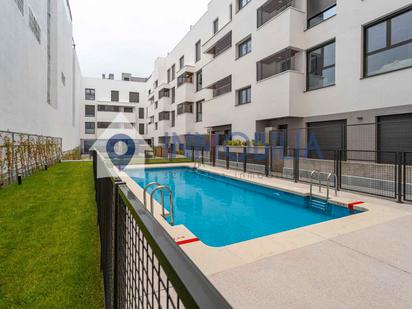 Exterior view of Flat for sale in  Madrid Capital  with Air Conditioner, Terrace and Swimming Pool