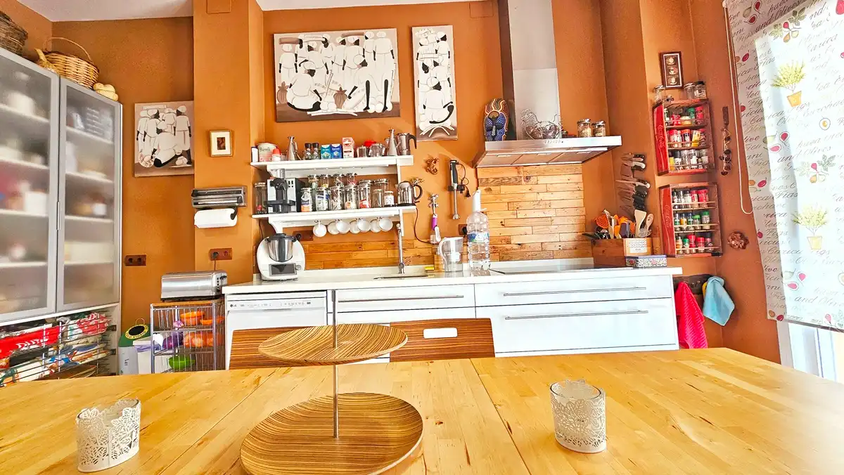 Cocina de Casa o chalet en venta en Cañaveral de León con Aire acondicionado, Jardín privado y Terraza