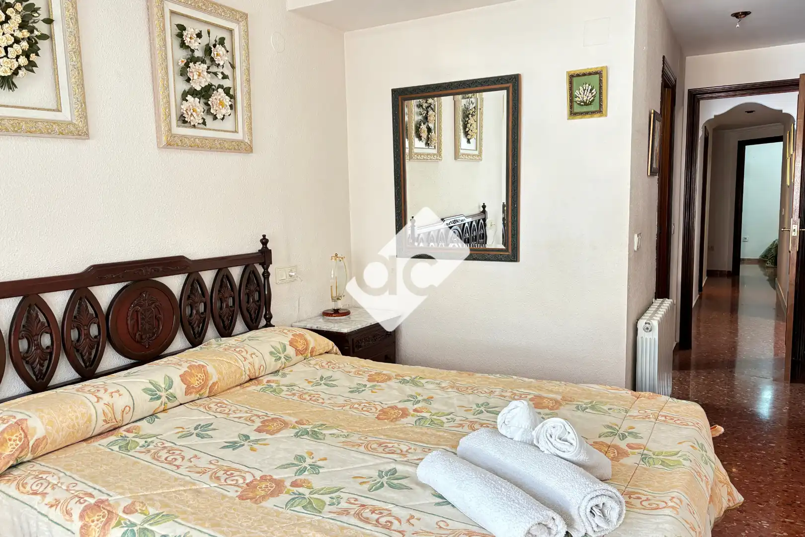 Schlafzimmer von Wohnungen zur Miete in Valencia mit Heizung, Möbliert und Ofen