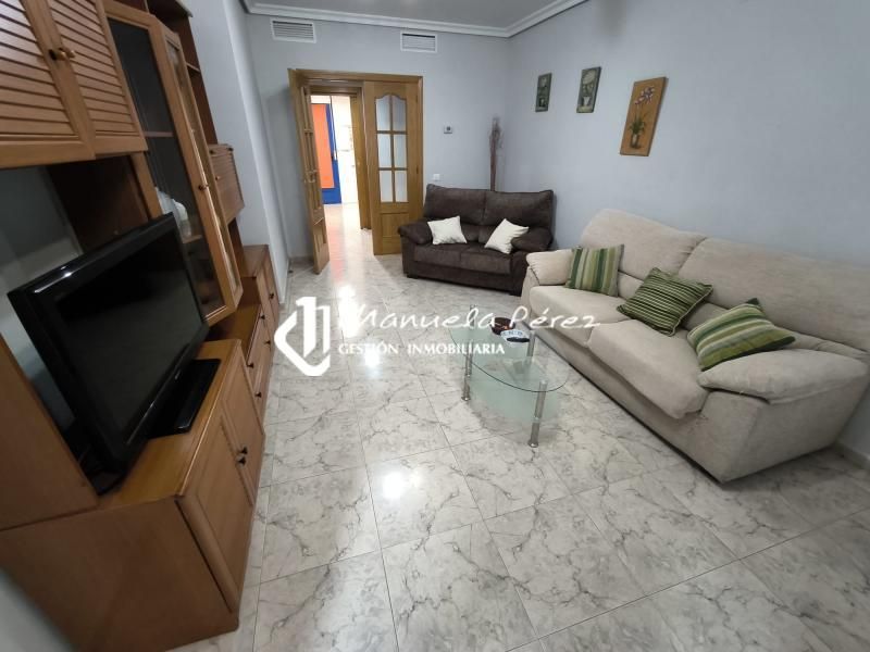 Living room of Apartment to rent in Cáceres Capital  with Terrace and Furnished