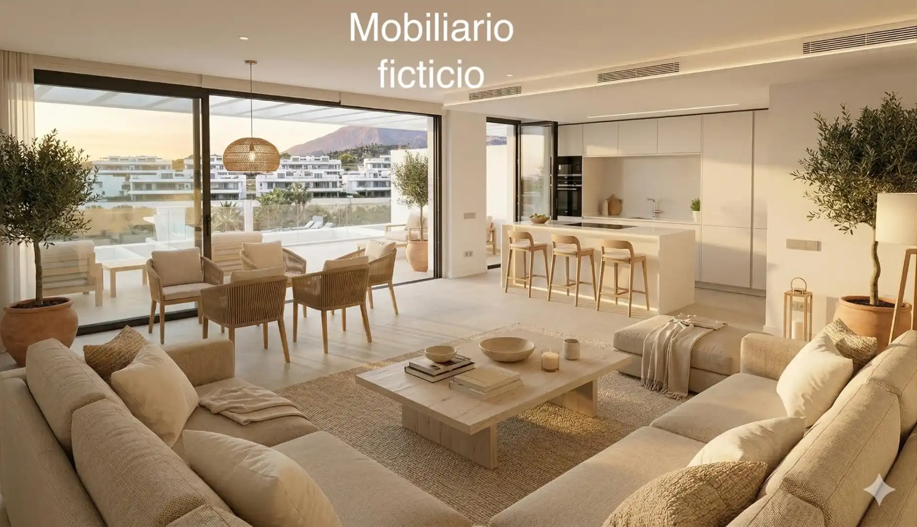 Sala d'estar de Apartament en venda en Marbella amb Aire condicionat, Terrassa i Traster