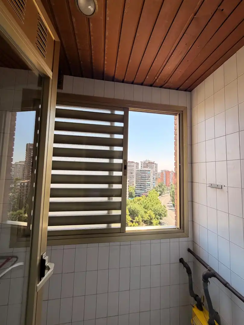 Balcony of Flat for rent in Madrid  with Private garden, Swimming Pool and Balcony