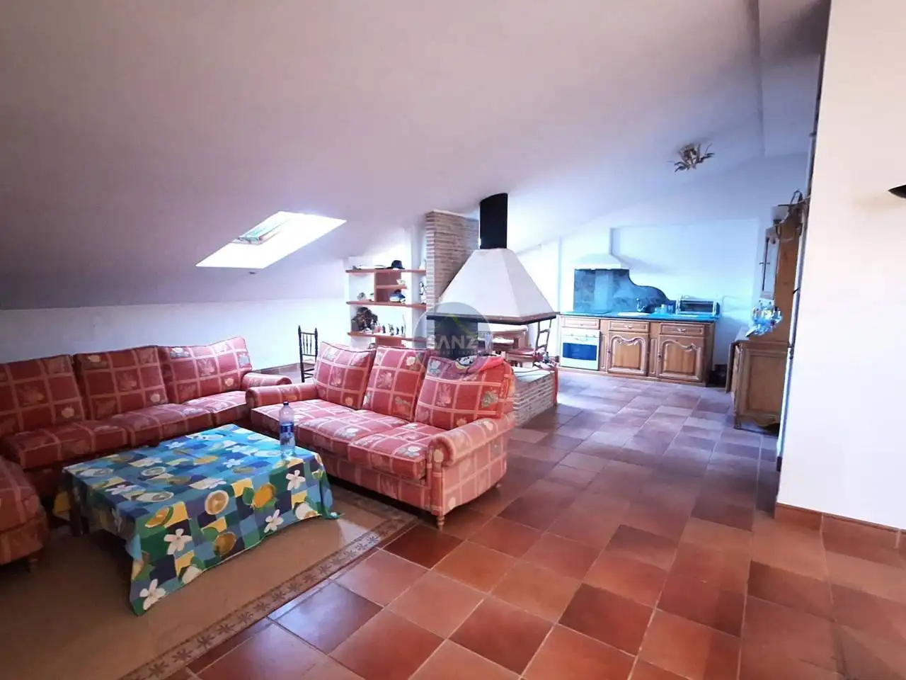 Sala de estar de Ático de alquiler en L'Olleria con Terraza