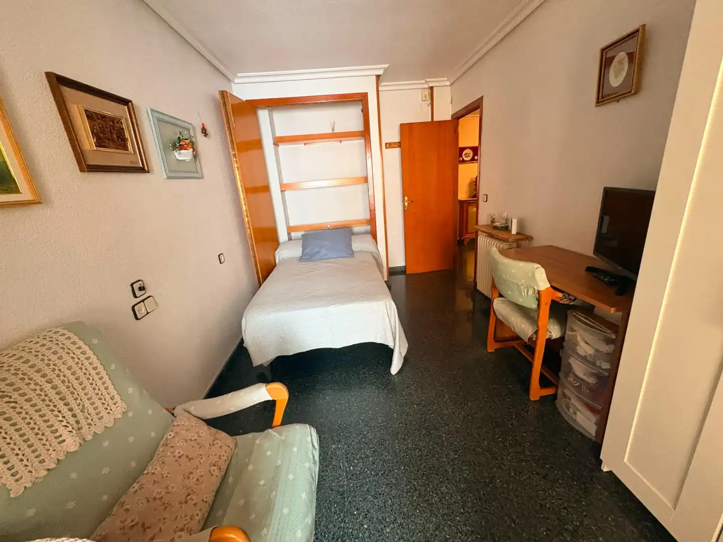Bedroom of Flat for sale in Almansa  with Heating, Terrace and Storage room