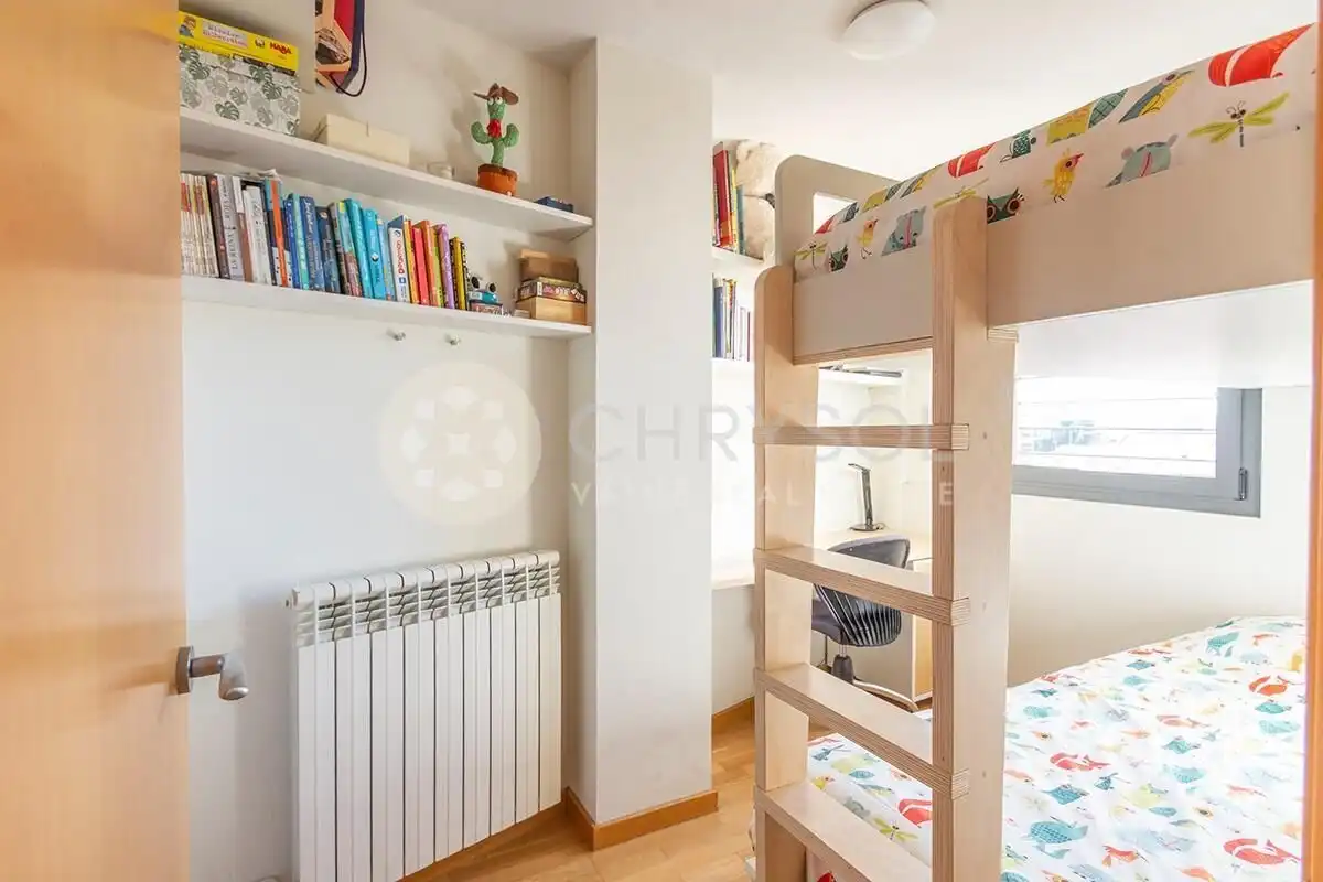 Bedroom of Flat for sale in Barcelona  with Air Conditioner, Heating and Private garden