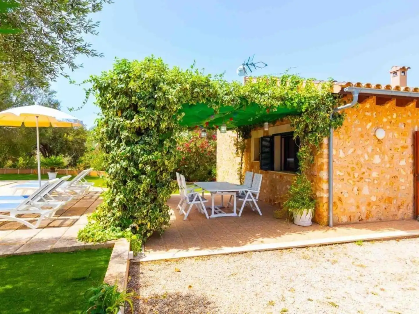 Jardí de Casa o xalet de lloguer en Santa Margalida amb Aire condicionat, Calefacció i Terrassa