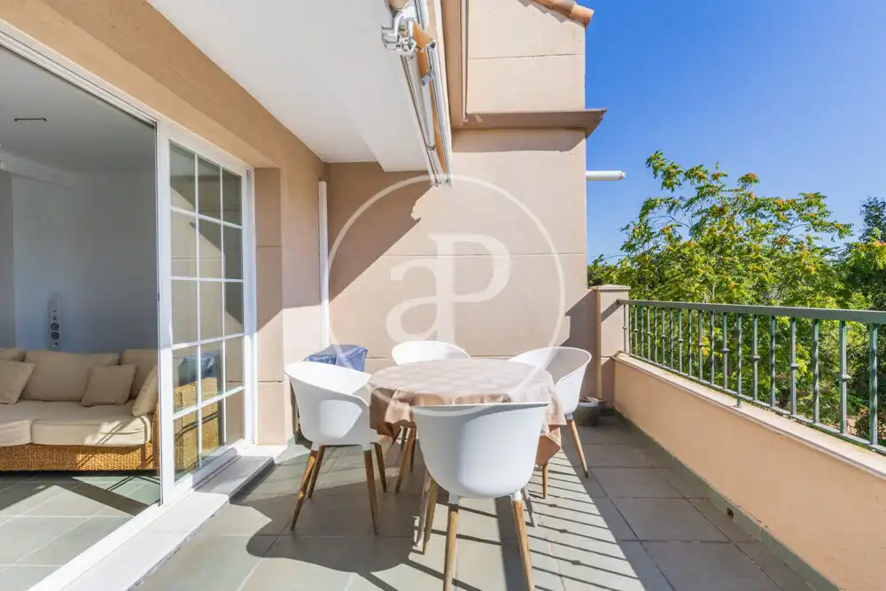 Terraza de Ático de alquiler en Bétera con Aire acondicionado, Calefacción y Jardín privado