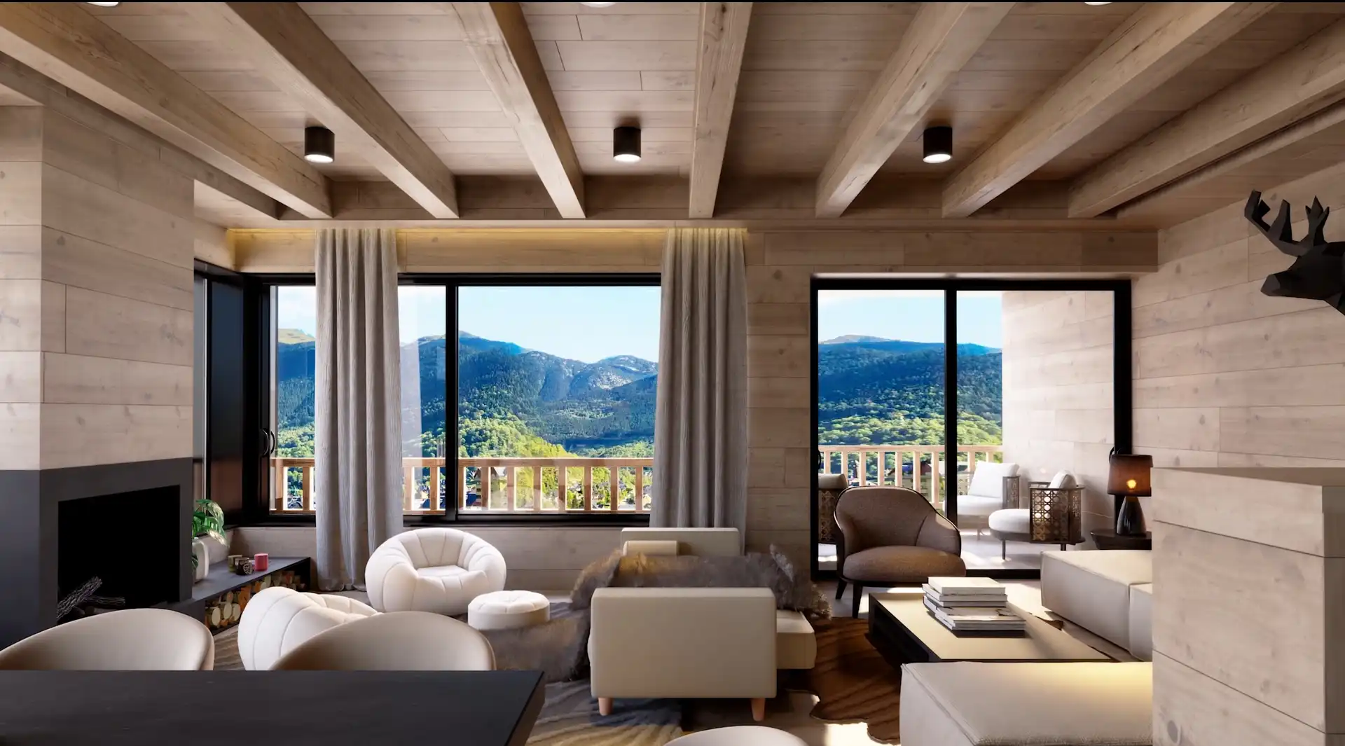 Living room of Detached homes for sale in Naut Aran  with Private garden, Terrace and Balcony