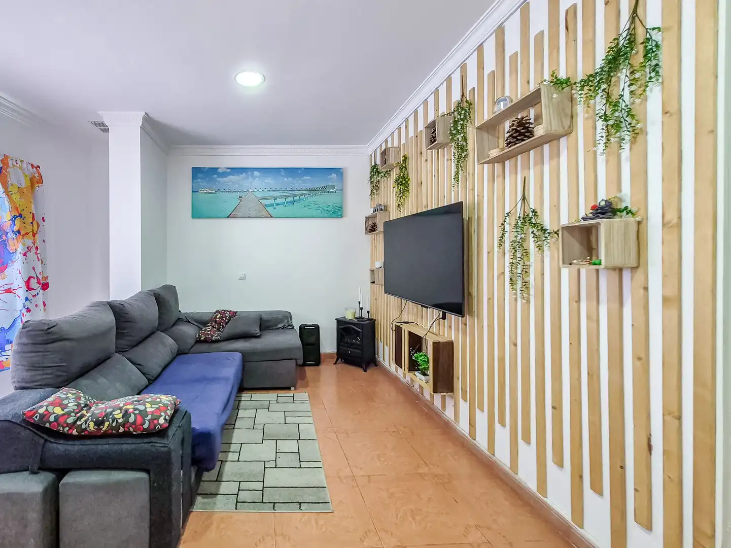 Sala de estar de Casa adosada en venta en Las Palmas de Gran Canaria con Terraza, Trastero y Amueblado