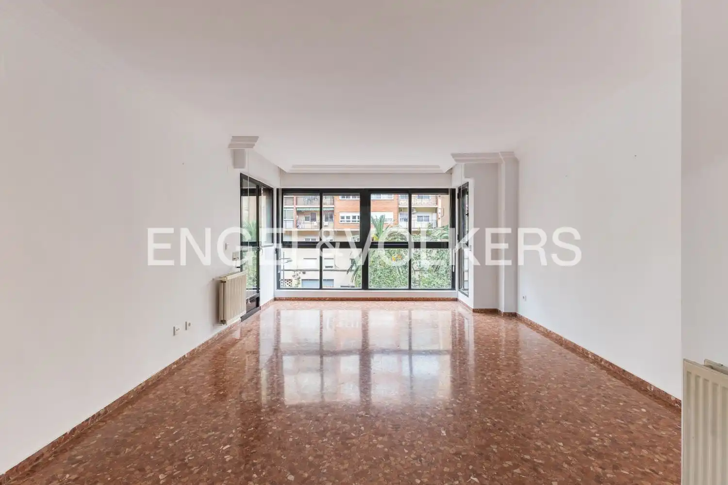 Living room of Flat for rent in Valencia  with Air Conditioner and Heating