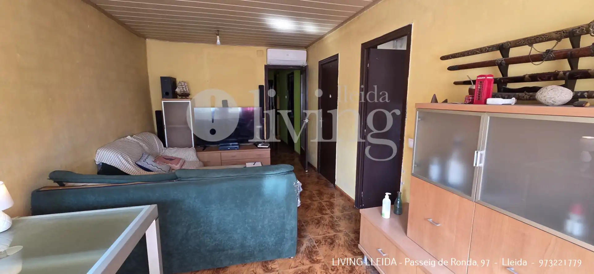 Sala de estar de Piso en venta en Lleida con Aire acondicionado, Trastero y Amueblado