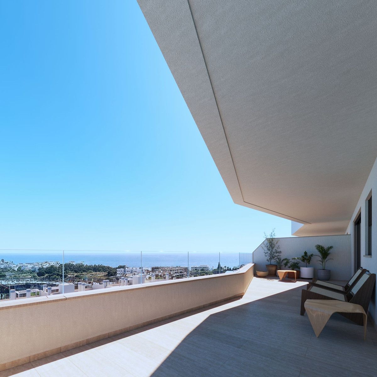 Terraza de Ático en venta en Estepona con Aire acondicionado, Terraza y Piscina comunitaria