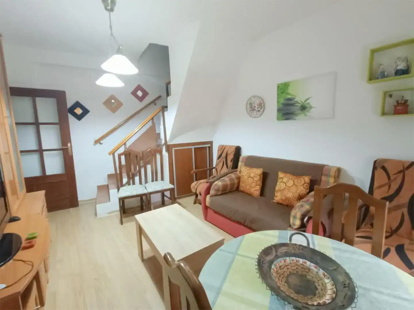 Sala d'estar de Pis en venda en Arenas de San Juan  amb Aire condicionat i Moblat