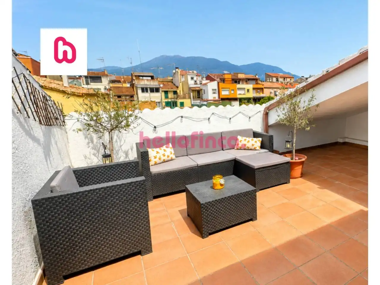 Terrace of Flat for sale in Sant Celoni  with Air Conditioner, Heating and Parquet flooring