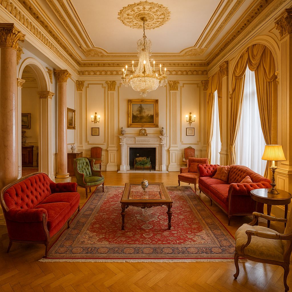 Living room of House or chalet for sale in  Madrid Capital  with Air Conditioner, Heating and Private garden