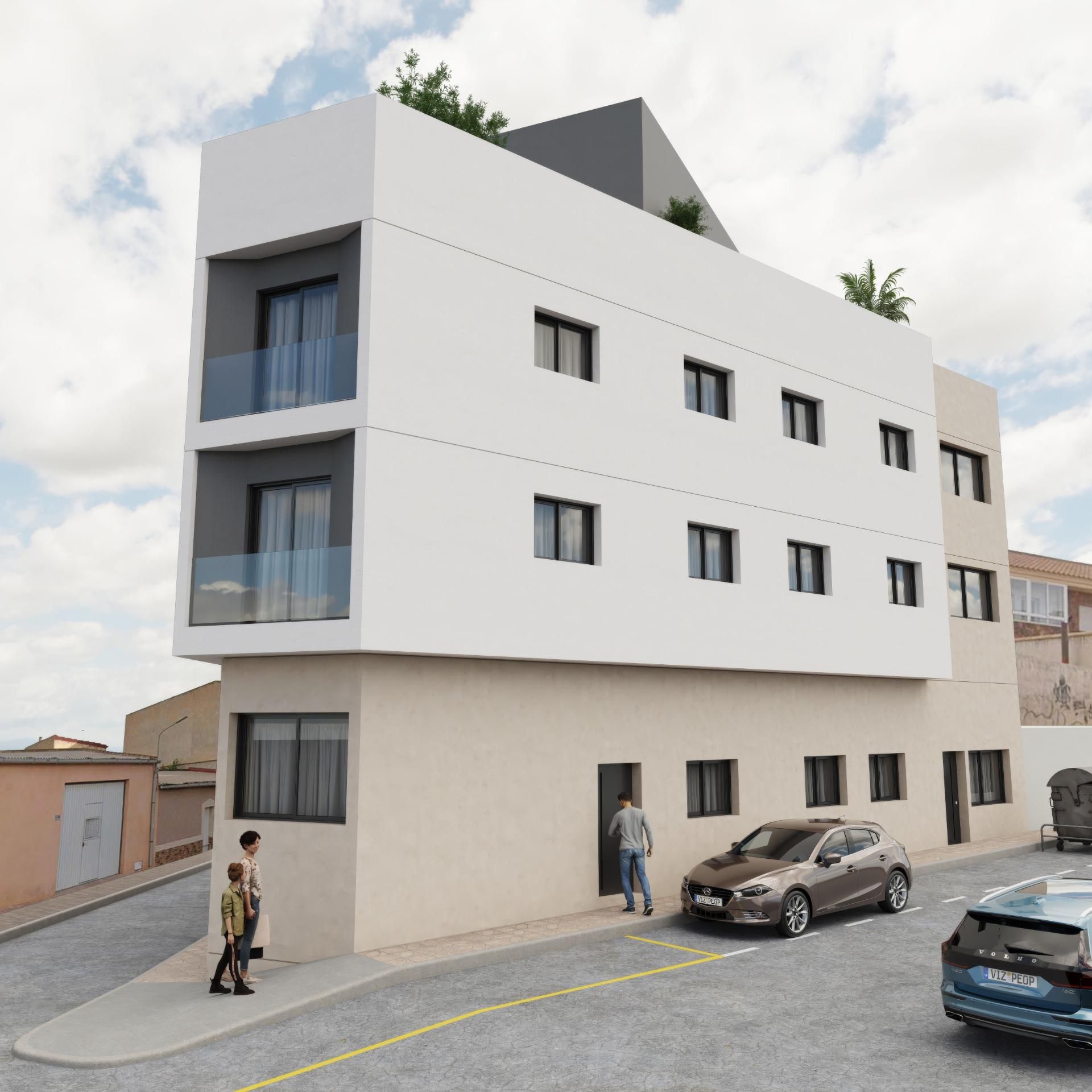 Außenansicht von Wohnungen zum Verkauf in Mazarrón mit Terrasse und Abstellraum