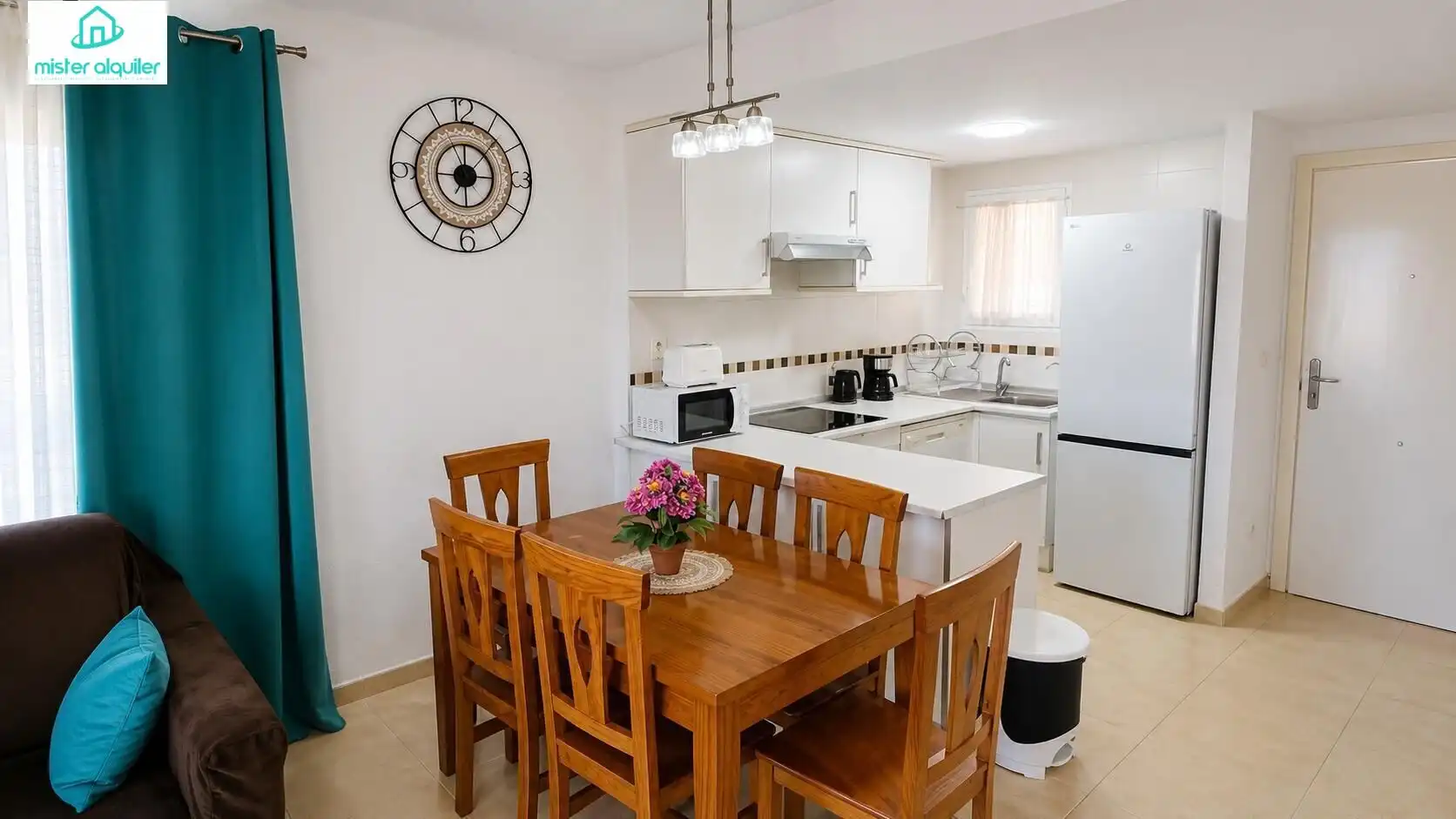 Cocina de Apartamento de alquiler en Mutxamel con Calefacción, Jardín privado y Terraza