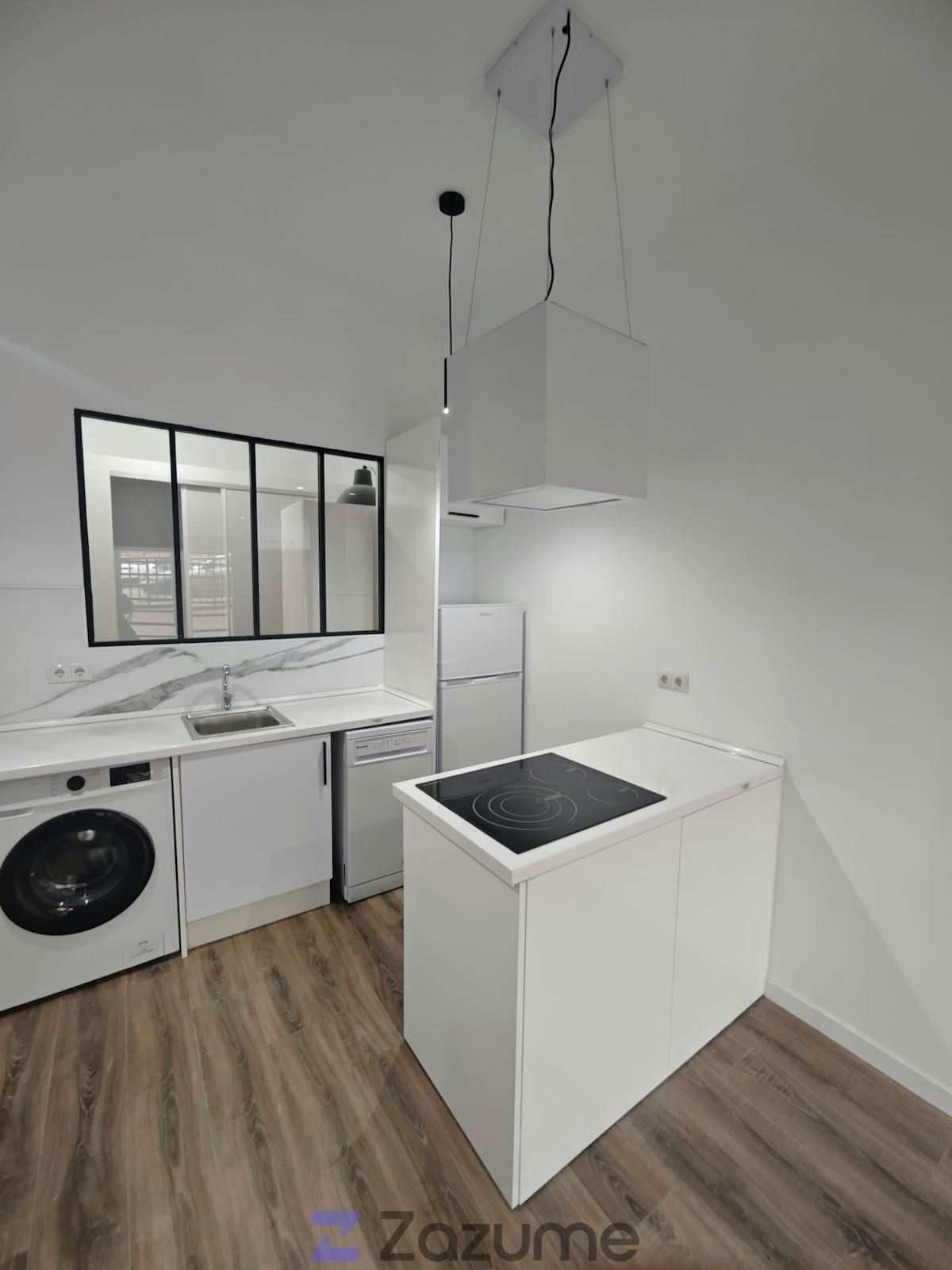 Cuina de Apartament de lloguer en Tres Cantos amb Aire condicionat, Calefacció i Forn