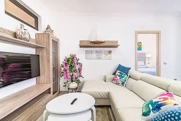 Living room of Flat for rent in Las Palmas de Gran Canaria  with Furnished, Oven and Washing machine
