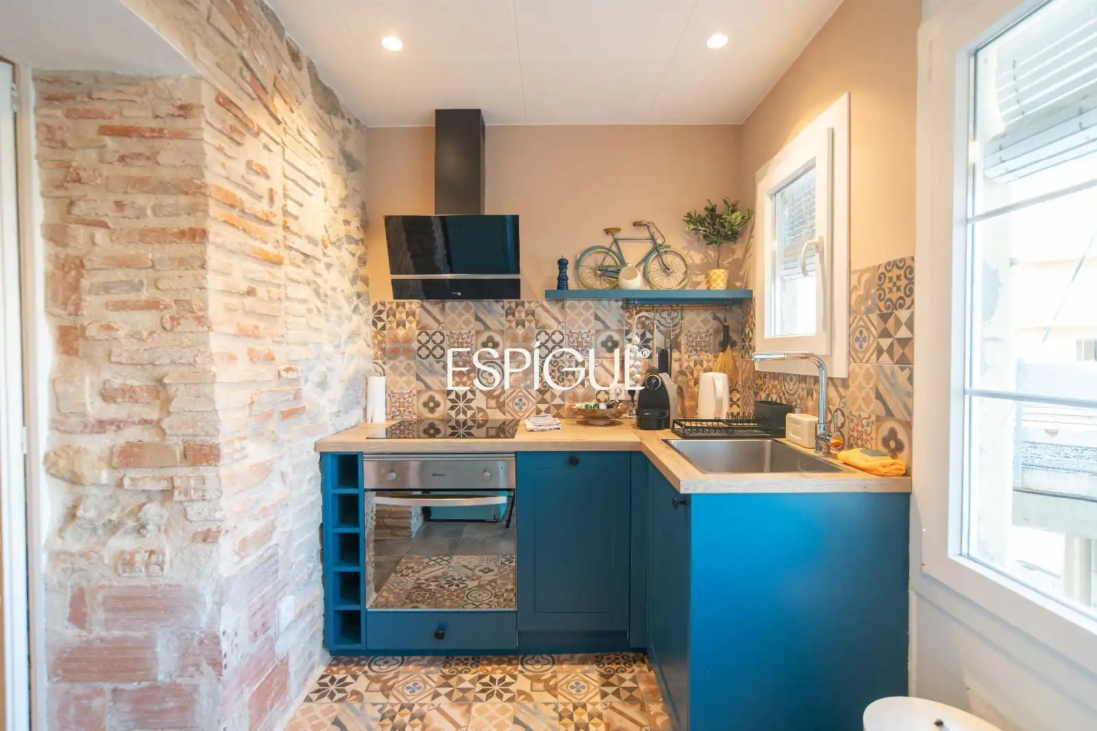 Küche von Wohnung zum Verkauf in Girona mit Klimaanlage, Heizung und Terrasse