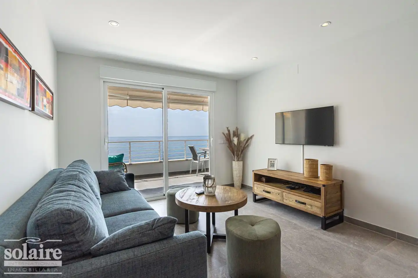 Sala d'estar de Apartament de lloguer en Altea amb Aire condicionat, Calefacció i Terrassa