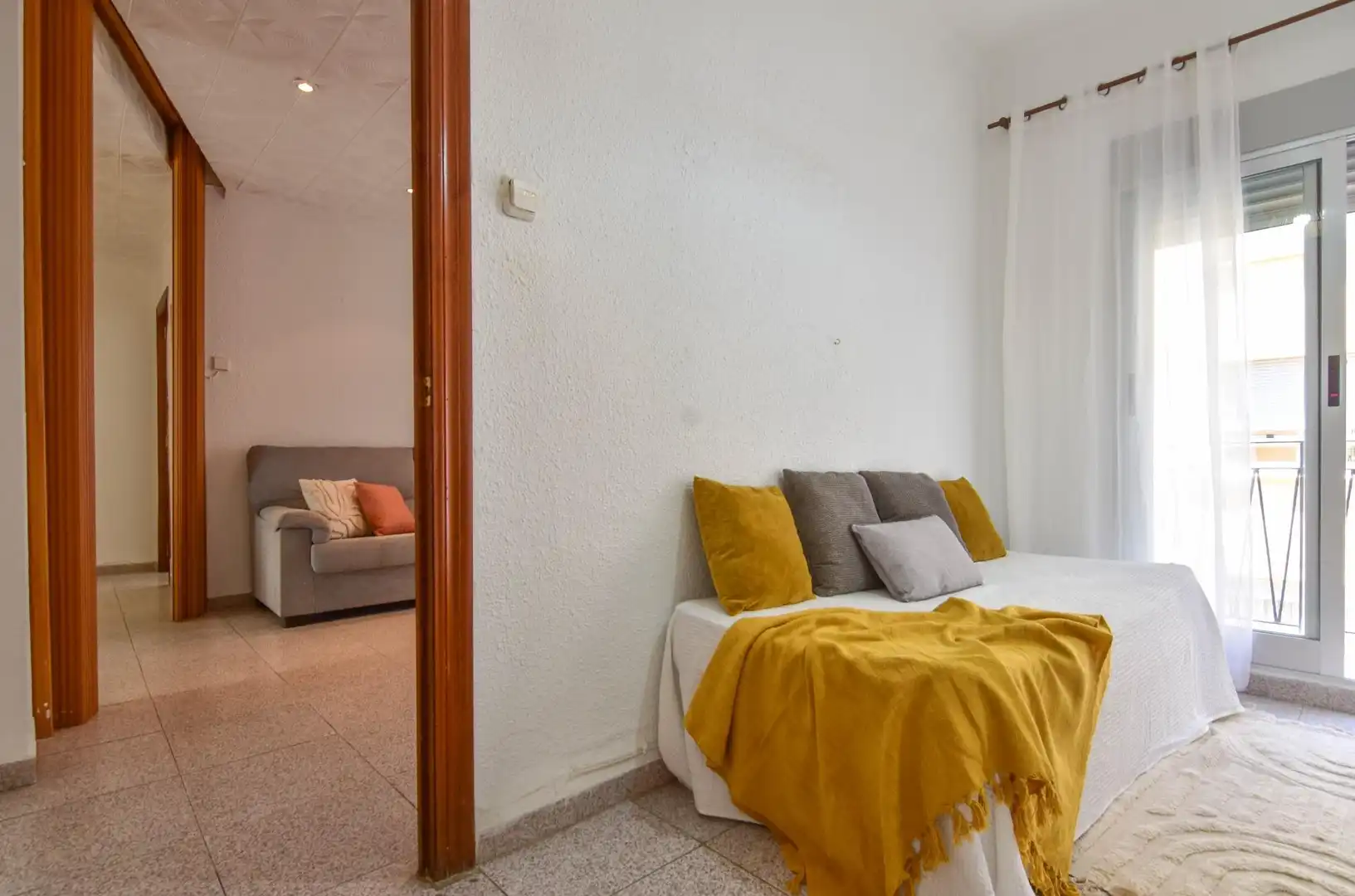 Schlafzimmer von Wohnung zum Verkauf in Puçol mit Klimaanlage, Terrasse und Balkon