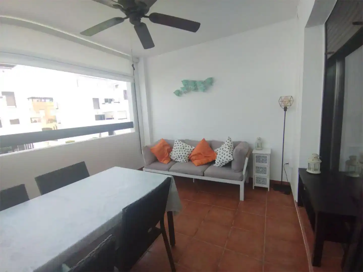 Balcony of Flat for sale in Vera  with Air Conditioner